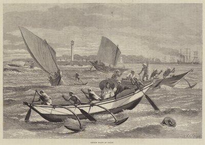 Barche di Ceylon a Galle da Matthew White Ridley